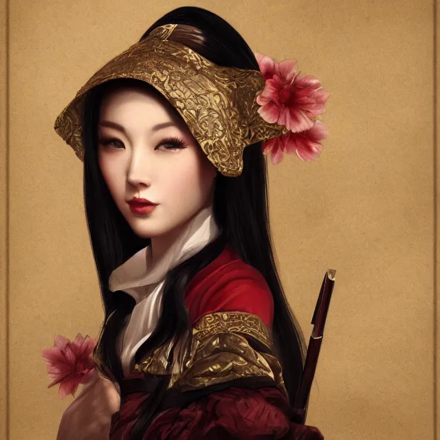 Image similar to beautiful women with oriental faces, character portrait, sharp, digital matte painting, by asher brown durand, trending on artstation