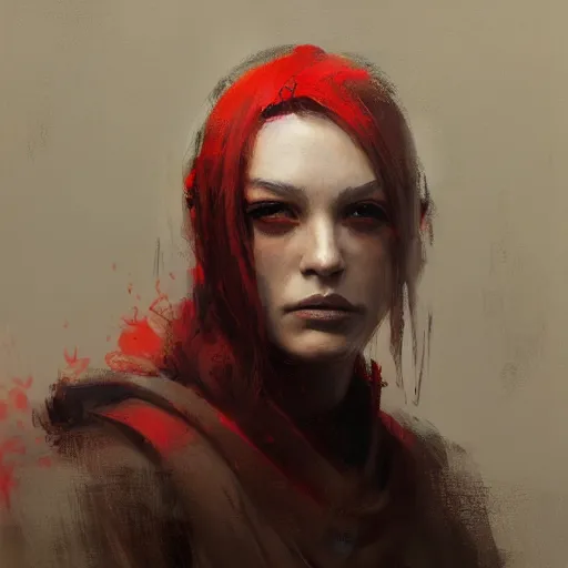 Image similar to the pyromancer by ruan jia, portrait