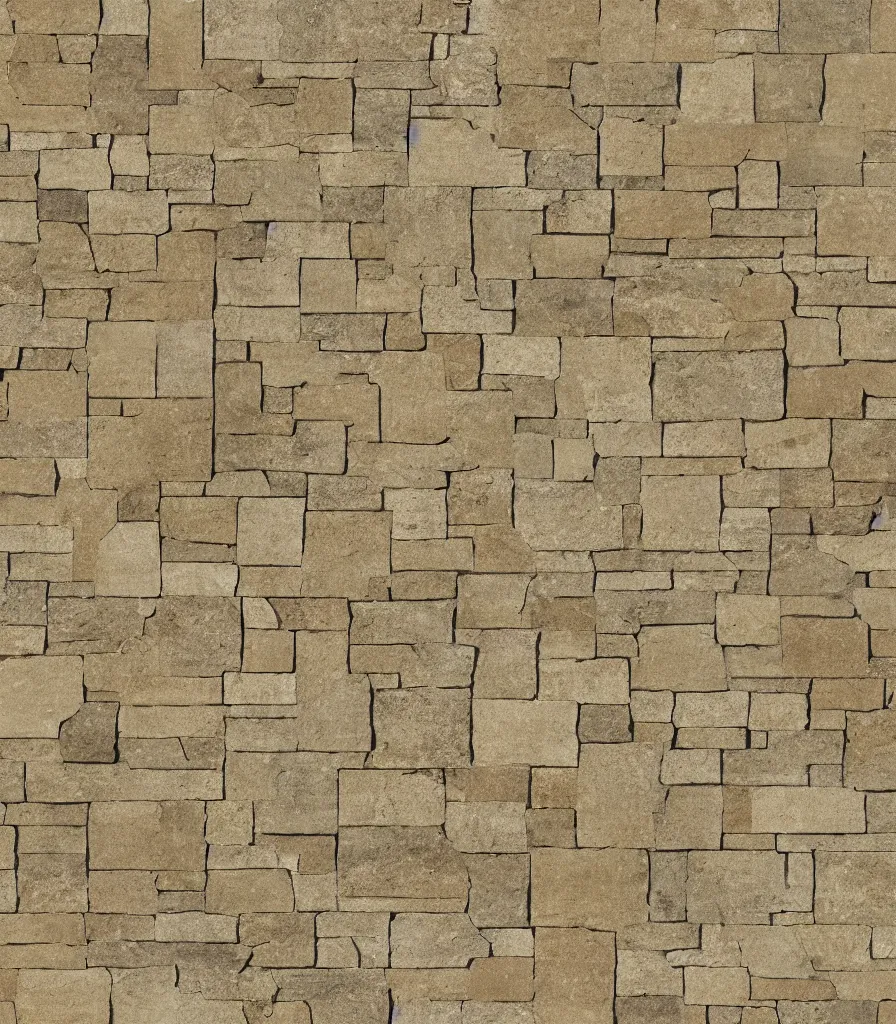 Image similar to texture map of beige stone with horizontal rectilinear engraving cutout