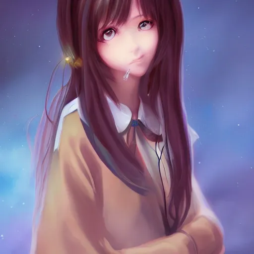 Image similar to beautiful portrait of anime girl princess, artstation