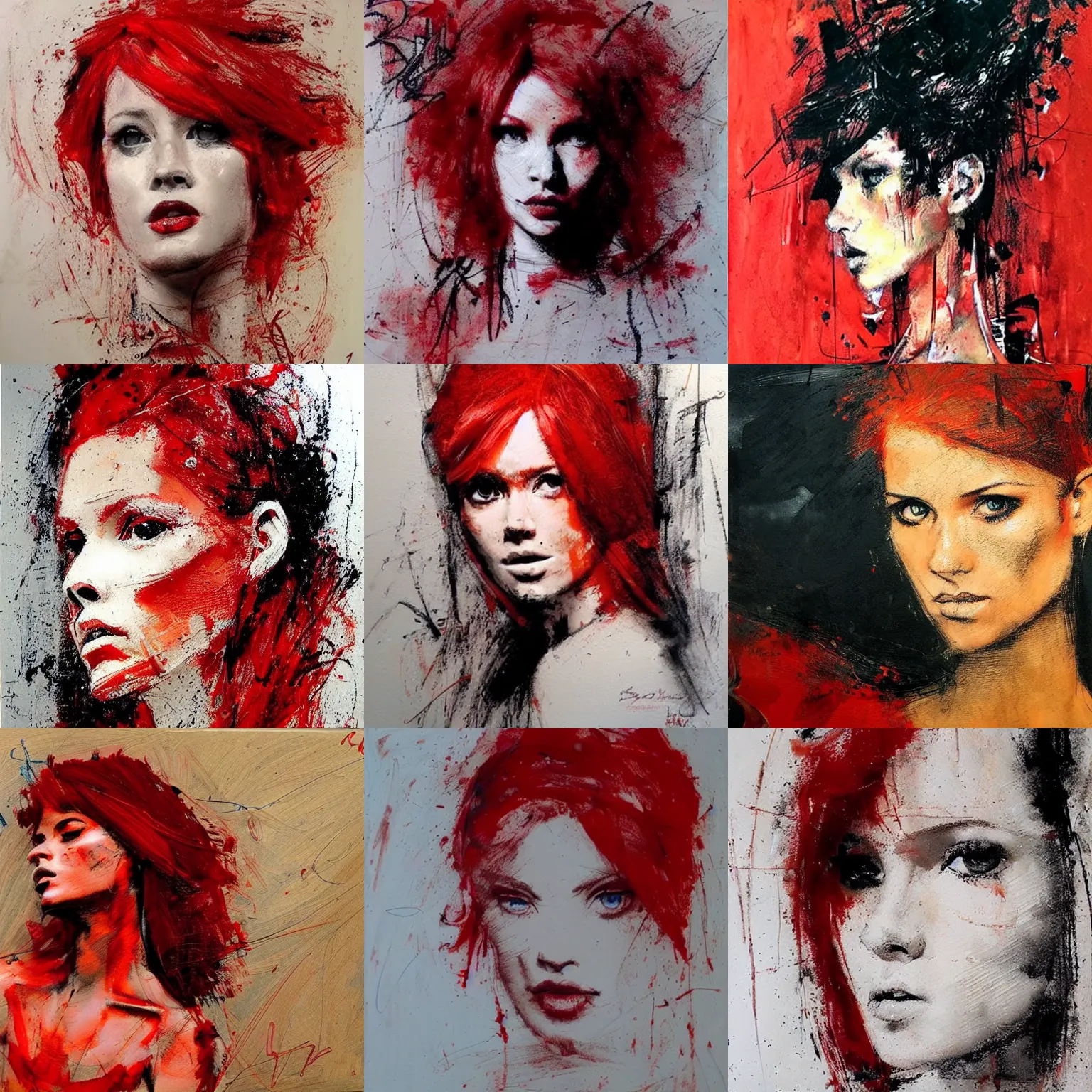 Prompt: A gorgeous red haired vixen at the club, realistic, sharp focus, 8k high definition, insanely detailed, intricate, elegant, art by Guy Denning