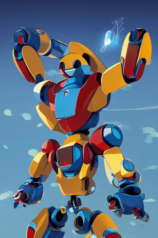 Image similar to metabots medabots medarotto medarot robot minimalist comics, behance hd by jesper ejsing, by rhads, makoto shinkai and lois van baarle, ilya kuvshinov, rossdraws global illumination ray tracing hdr radiating a glowing aura