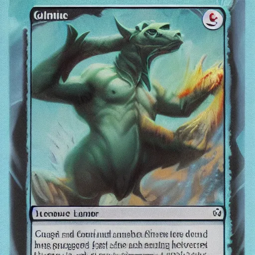 Image similar to mint condition flavortext summon creature banding magic the gathering rare card card mtg Minotaur wearing Denim Jeans MTG Card