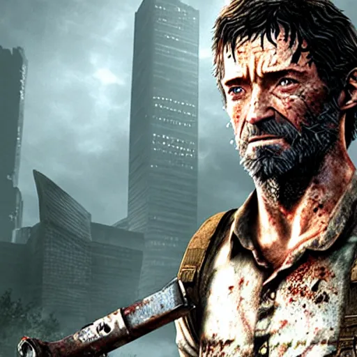 Image similar to Hugh Jackman in The Last Of Us