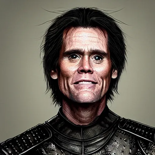Image similar to portrait of jim carrey in game of thrones
