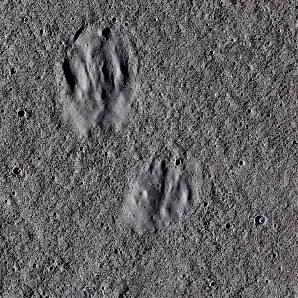 Prompt: a footprint on the moon surface moon dust close up texture texture seamless hd 8 k macro details