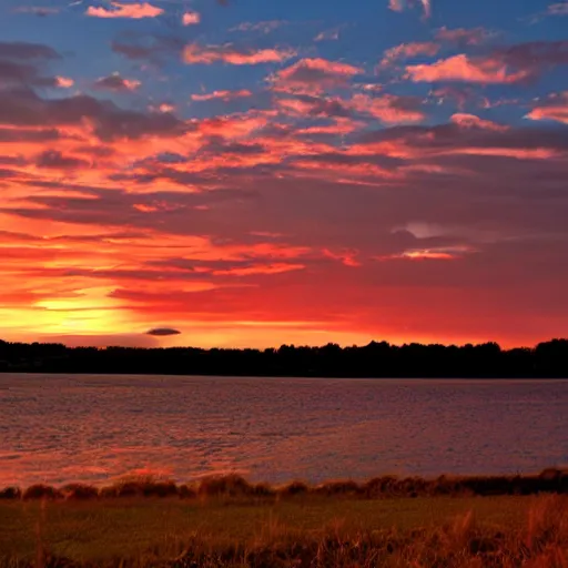 Image similar to sunset clouds shaped like a dog