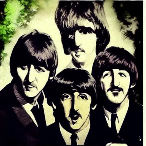 Image similar to “the beatles as cats”