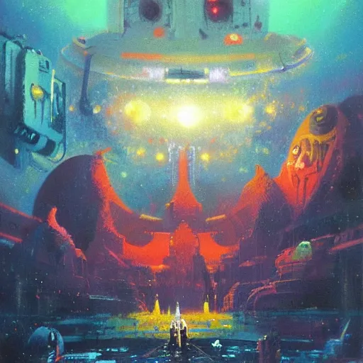 Image similar to an amazing piece of art by Paul Lehr