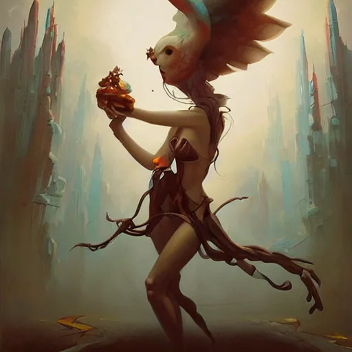 Image similar to an amazing piece of art by Peter Mohrbacher, 🦉