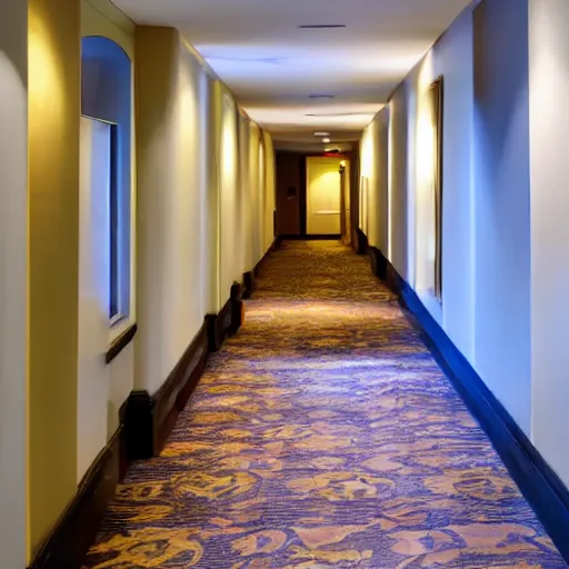 Image similar to the hotel hallway i dreamed about