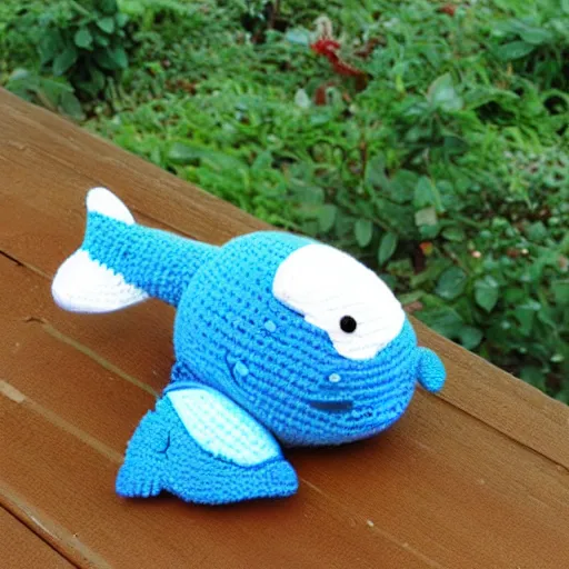 Image similar to cute whale Amigurumi