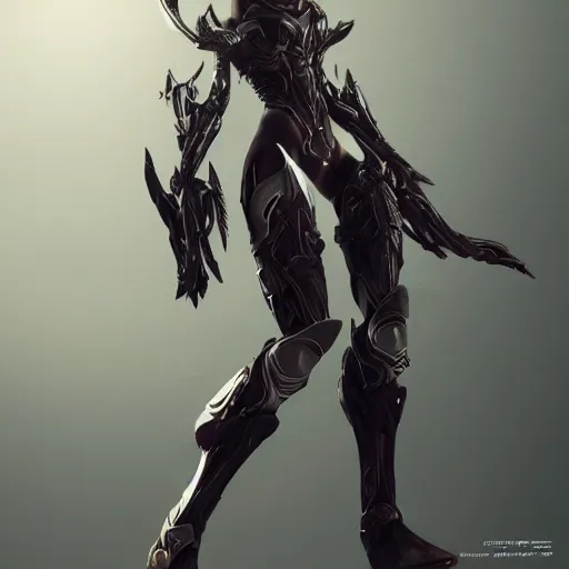 Image similar to beautiful intricate fanart of valkyr female warframe, stunning elegant pose, well designed, high quality, artstation, deviantart, octane render