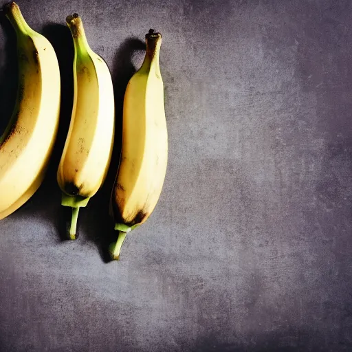 Prompt: photo bananas on a table