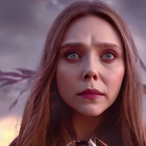 Prompt: elizabeth olsen, avatar, cinematic shot, 4k HD