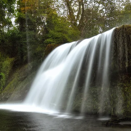 Prompt: water falling from the sky