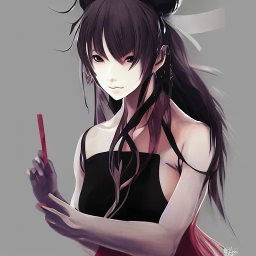 Image similar to portrait of dancer coping with mental illness, anime fantasy illustration by tomoyuki yamasaki, kyoto studio, madhouse, ufotable, trending on artstation