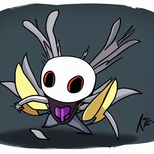 Image similar to hollow knight character, steven universe style, cartoonish