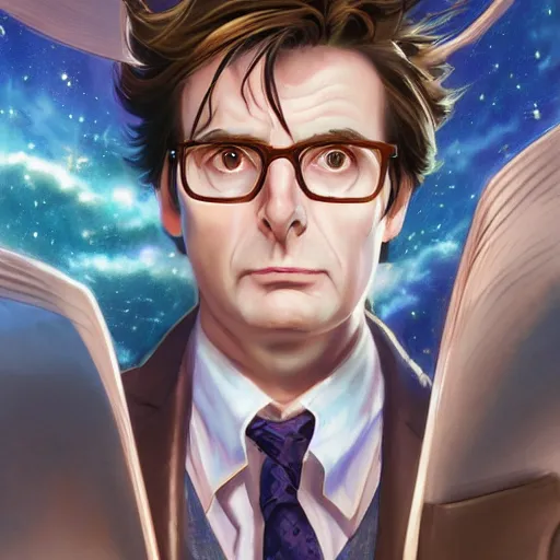 Prompt: The Tenth Doctor as a Beautiful Anime Girl, Looking into the camera, detailed, centered, digital painting, artstation, concept art, donato giancola, Joseph Christian Leyendecker, WLOP, Boris Vallejo, Breathtaking, 8k resolution, extremely detailed, beautiful, establishing shot, artistic, hyperrealistic, beautiful face, octane render, cinematic lighting, dramatic lighting, masterpiece