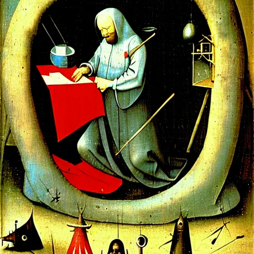 Image similar to russia by hieronymus bosch