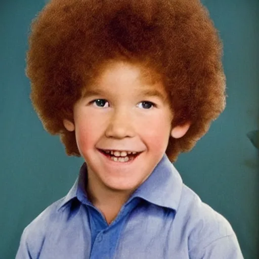 Prompt: bob ross as a child