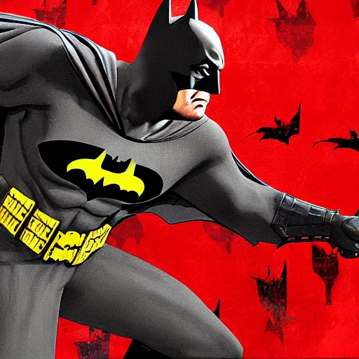 Image similar to Batman in red dead redemption 2 4K detail