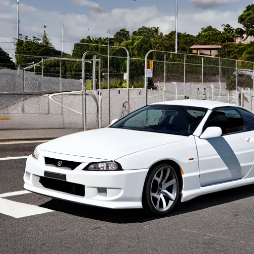 Image similar to white Nissan Silvia S15 made in 2020 modern Silvia S15 designed in 2020 parked on street wide angle photo 45mm mid distance