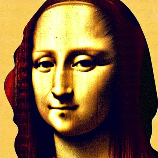 Image similar to monalisa made with internet photos, collage, constructivist artwork, internet collage