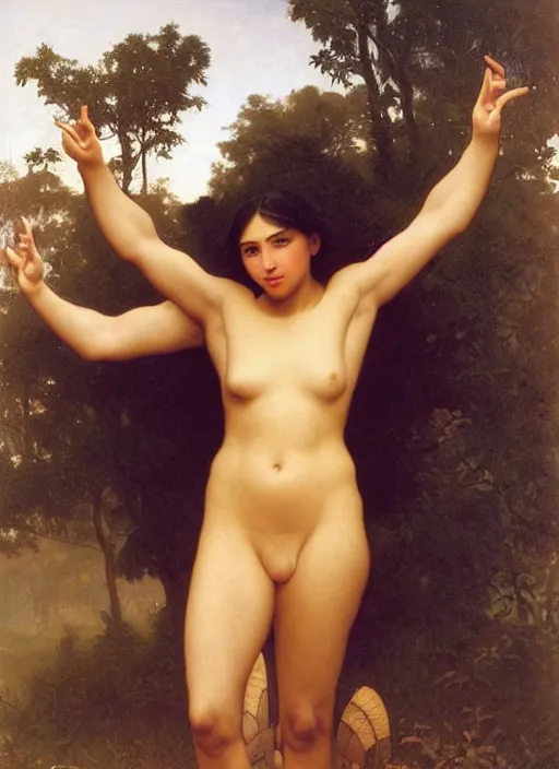 Prompt: portrait of beautiful young angelic Maori female model, with facial tattoo, golden hour lighting William Adolphe Bouguereau, C F Goldie, Gottfried Lindauer