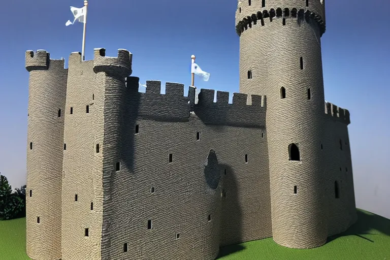 Image similar to a completed medieval castle