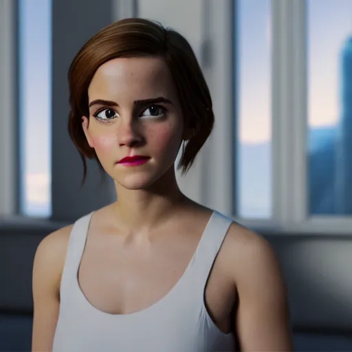 Image similar to A photo of an upcoming Pixar movie about emma watson, rendered in Unreal Engine, 8K concept art, detailed, cohesive, mixed media, volumetric lighting, ambient occlusion, 8K 3D, shot on Kodak Ektar, award winning photography