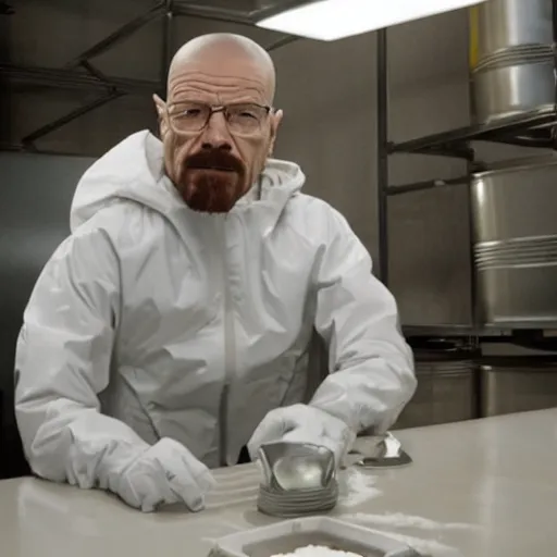 Image similar to walter white drinking milk