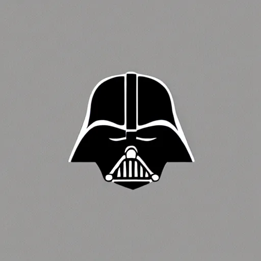 Image similar to symmetrical die cut sticker, darth vader