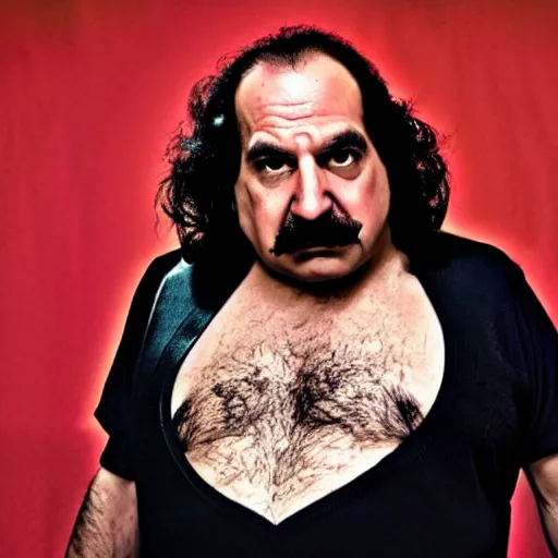 Prompt: live-action-Wario-hollywood movie casting, played by Ron Jeremy, posing for poster photography
