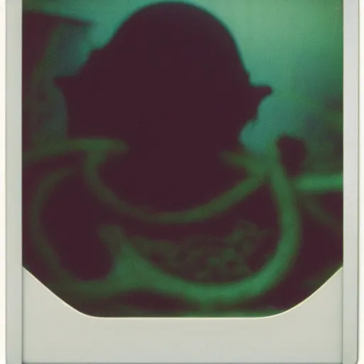 Image similar to polaroid of mind-flayer face shot by Tarkovsky