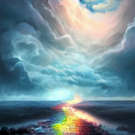 Image similar to i am the storm that is aproaching!, acrilic paint, digital, artstation, detailed intricate ink illustration, heavenly atmosphere, digital art, overdetailed art, concept art, complementing colors, trending on artstation, cgstudio, the most beautiful image ever created, dramatic, subtle, details, award winning artwork, beautiful scenery