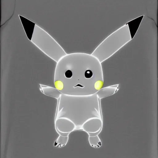 Prompt: xray of pikachu