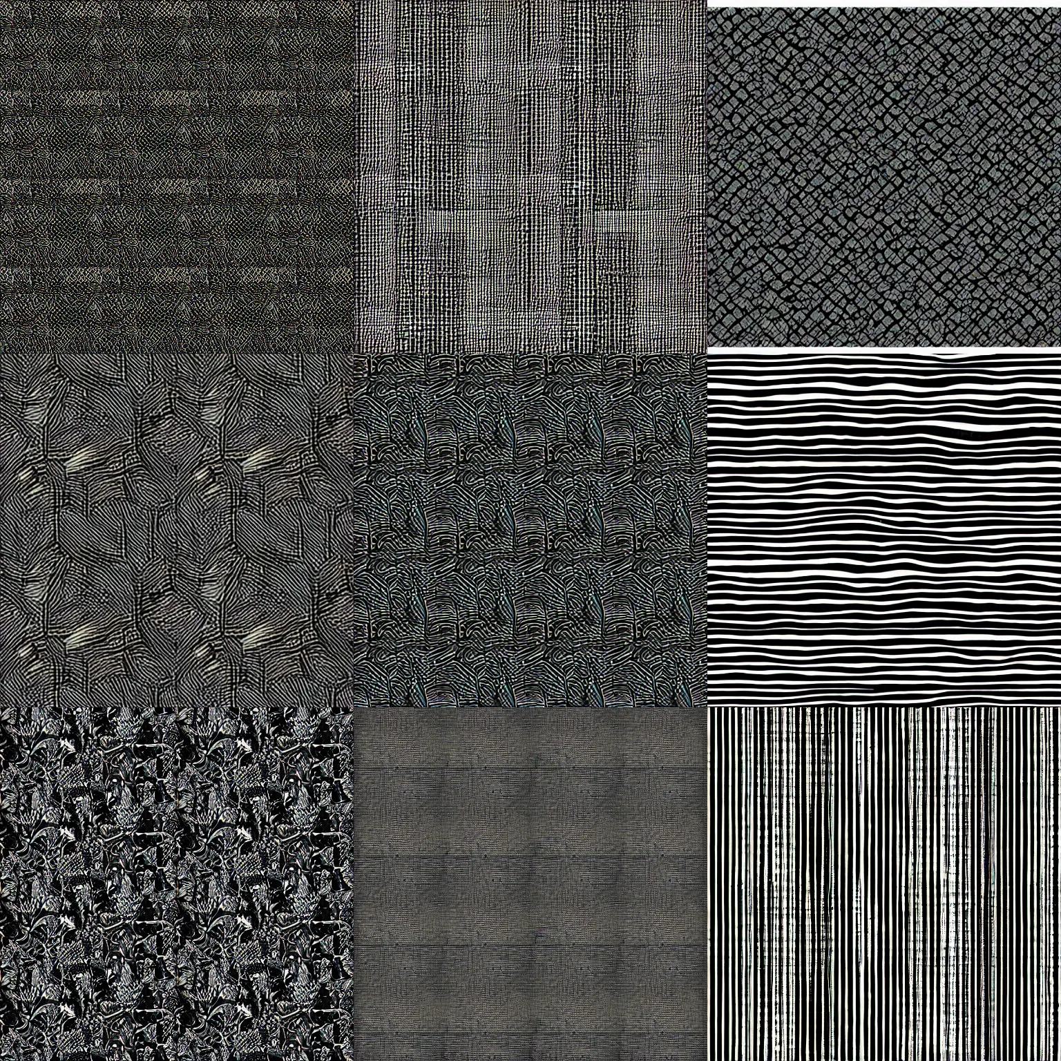 Prompt: vanta black repeating texture
