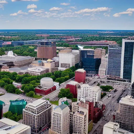 Prompt: Madison Wisconsin from above helicopter 2022 DSLR 4k
