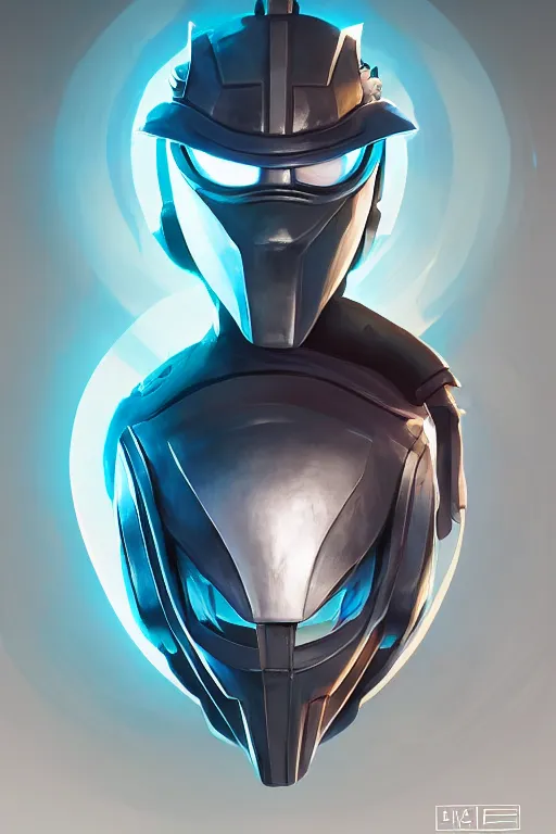 Image similar to epic mask helmet robot ninja portrait stylized as fornite style game design fanart by concept artist gervasio canda, behance hd by jesper ejsing, by rhads, makoto shinkai and lois van baarle, ilya kuvshinov, rossdraws global illumination radiating a glowing aura global illumination ray tracing hdr render in unreal engine 5