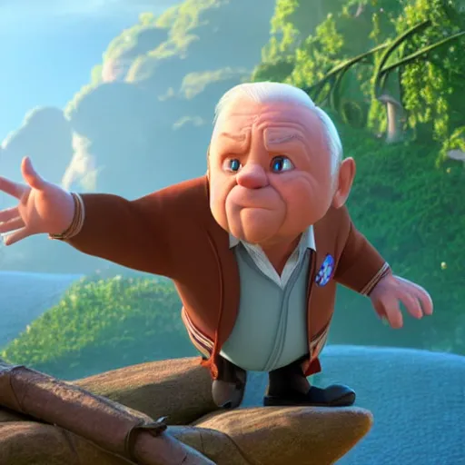 Image similar to anthony hopkins as a pixar disney character from up ( 2 0 0 9 ), unreal engine, octane render, 3 d render, photorealistic