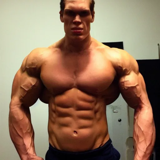 Image similar to jerma professional bodybuilder huge muscles strong expert photograph detailed