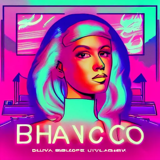 Image similar to bianca. synthwave.