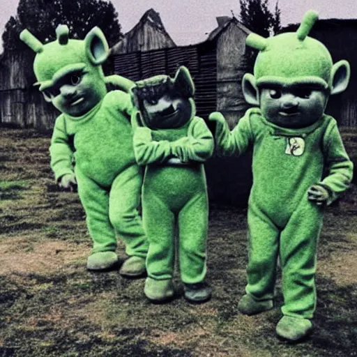 Image similar to Charnobyl teletubbies