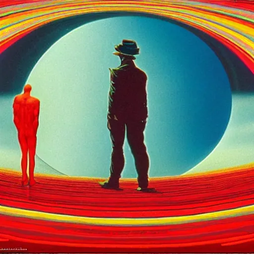 Prompt: ultrawide angle colour masterpiece dream cinematography by alejandro jodorowsky and kubrick and kilian eng and jean giraud, incredible sense of depth and perspective and clarity, weird stylish avant garde epic, 8 k