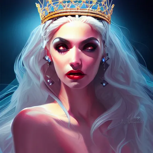 Image similar to Queen of the night, highly detailed, digital painting, artstation, concept art, smooth, sharp focus, illustration