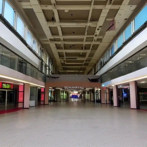 Prompt: abandoned mall