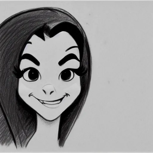 Image similar to milt kahl pencil sketch of victoria justice disney style