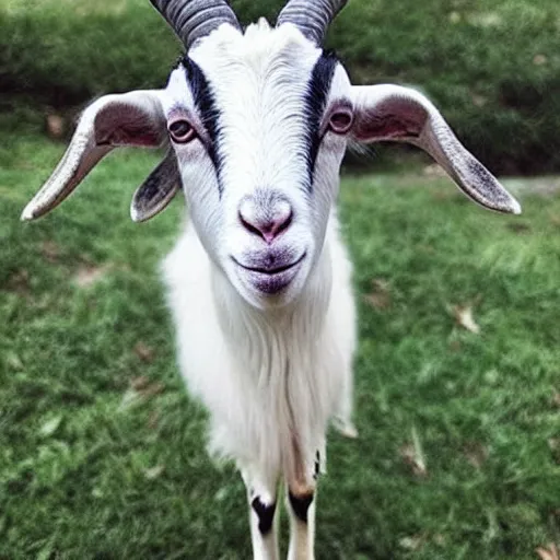 Image similar to a goat that looks like taylor!!!! swift!!!!