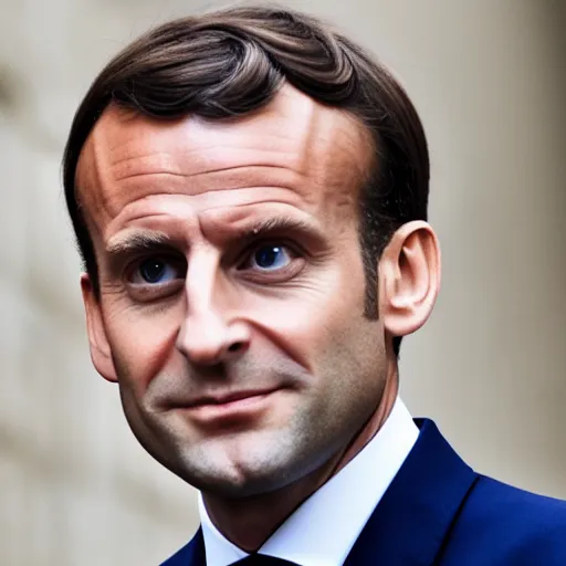 Prompt: King of Prussia Emmanuel Macron, 50mm photography, high quality, 4K